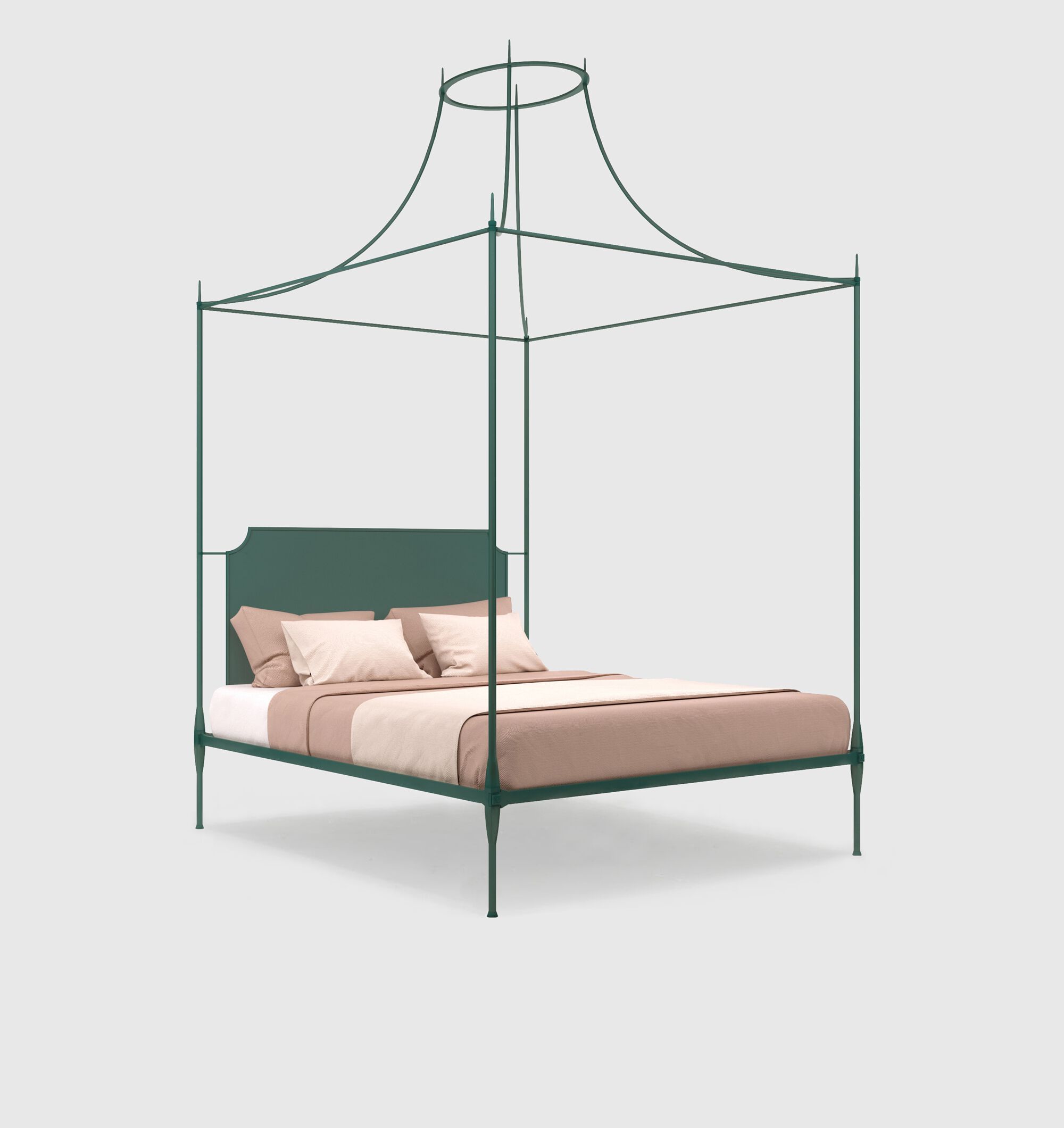 Двуспальная кровать из кованого железа с балдахином Lispi MIDA ARCH-00101268 - Вид №4