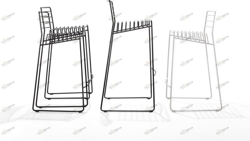 B-LINE Табурет из стали со спинкой sun-id-1500707