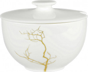 71206 Dibbern Сахарница Dibbern "Золотой лес" 250мл Фарфор костяной