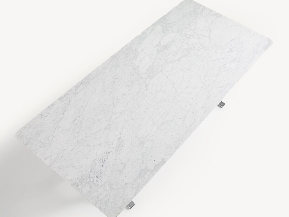 Прямоугольный обеденный стол из мрамора и кованого железа AMPM Zen ARCH-00074612 - Вид №2