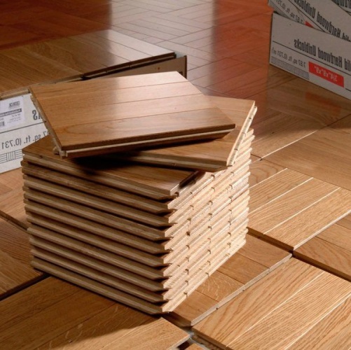 Штучный паркет Coswick Роза Дуб Селект (Гладкая) 228,6х228,6 мм 11801102 - Вид №1