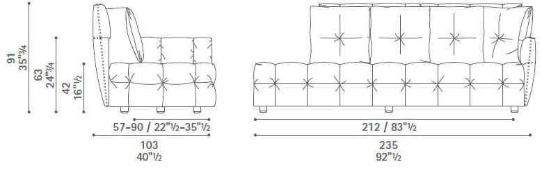 Poltrona Frau Тафтинговое спальное место La collezione - divani e poltrone sun-id-1506116 - Вид №5