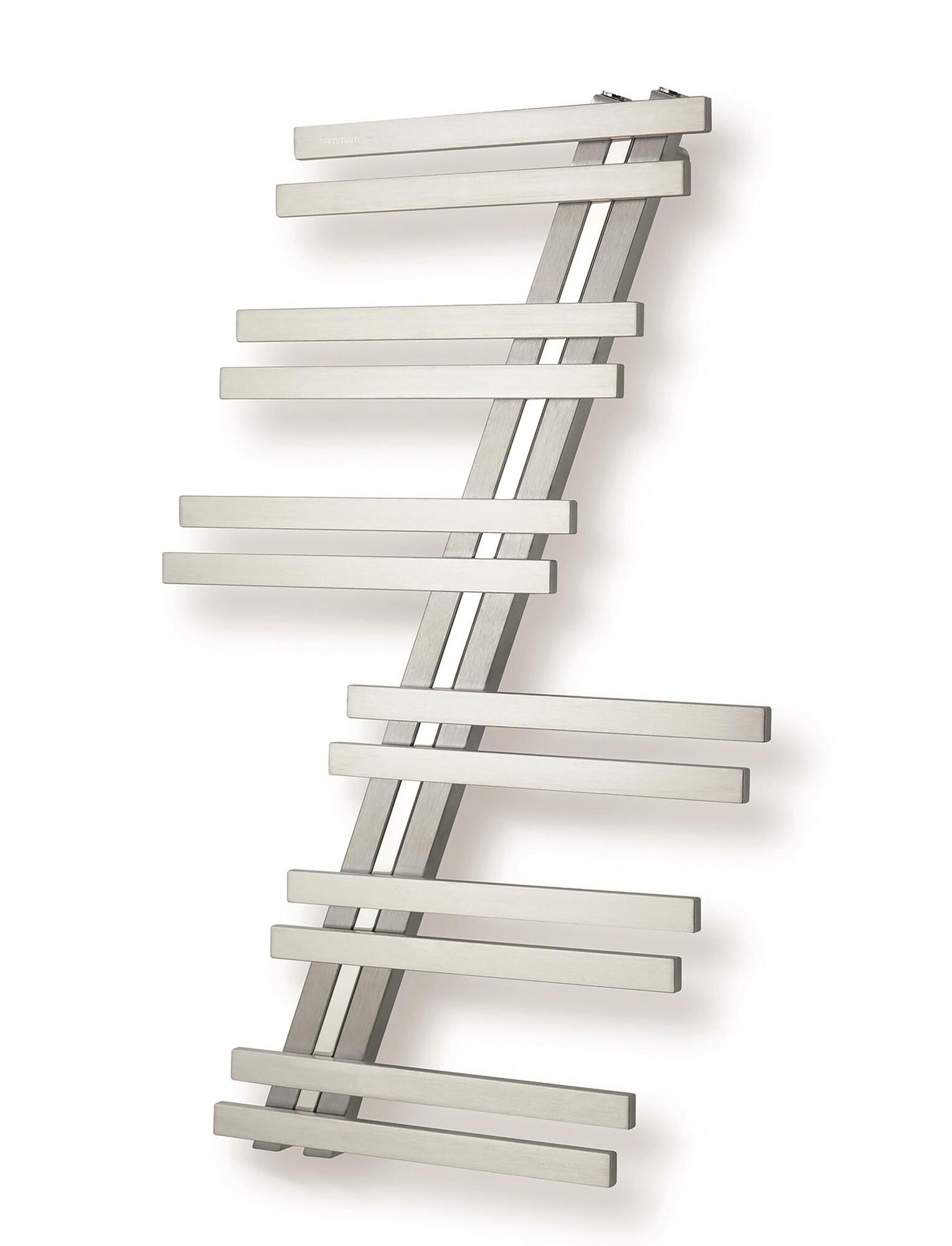 Полотенцесушитель Hammam TITAN Stainless steel  комбинированный; электрический или водяной Сталь  - Вид №50