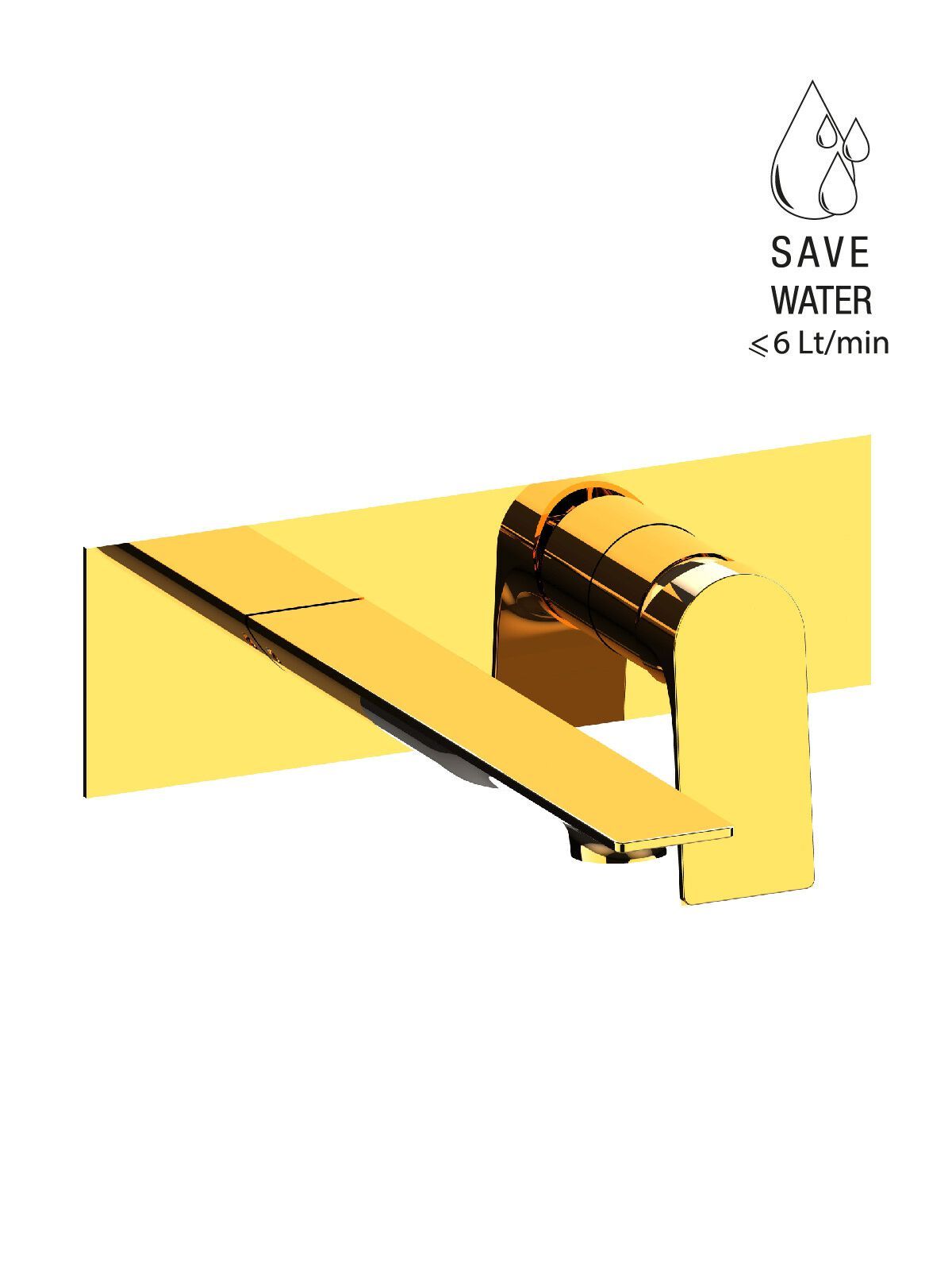 Настенный смеситель для раковины с пластиной Rubinetterie Frattini Нарцисс ARCH-00076852 - Вид №10