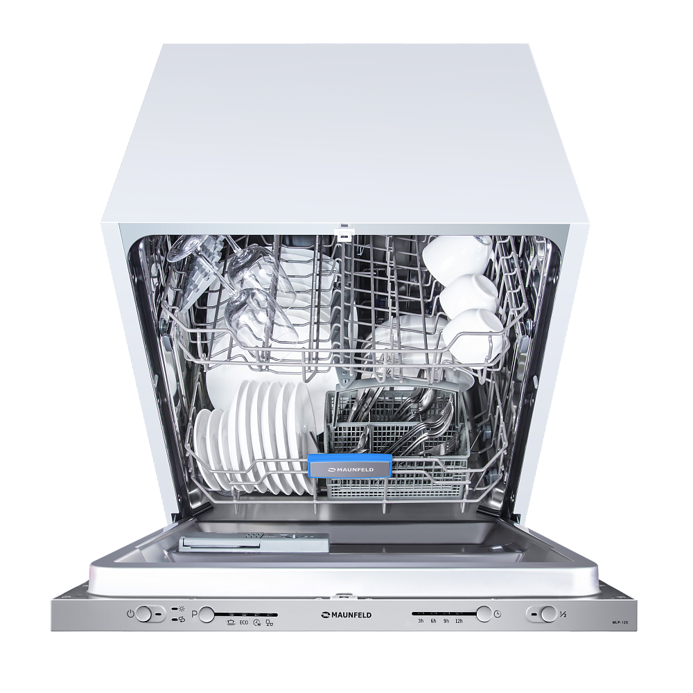 MLP 12S Посудомоечная бытовая машина mlp-12s/ полноразмерная, • тип установки: полновстраиваемая 60см • количество комплектов: 12 • управление: электронное с led индикацией • количество программ: 5 (интенсивная, эко, 90 минут, быстрая, половинная загрузка Santreyd  - Вид №5
