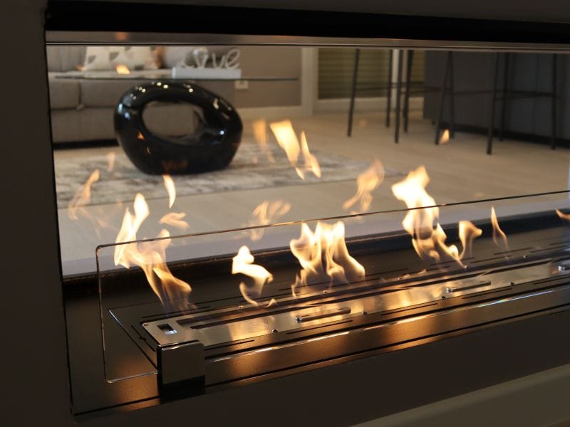 Встроенный камин с двойным фасадом из биоэтанола bioKamino Bkbf ARCH-00050173 - Вид №3