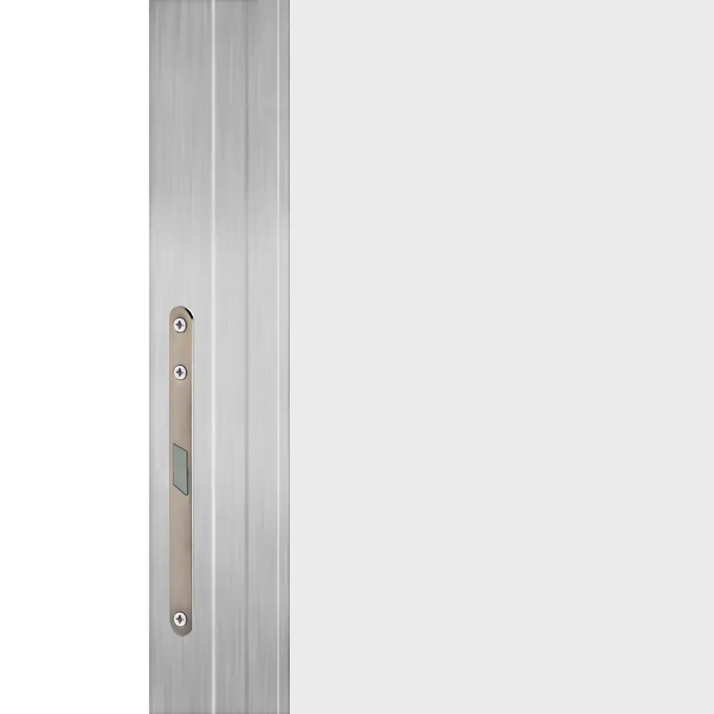 Дверь межкомнатная глухая обратного открывания Invisible 90x200 см левая алюминиевая кромка цвет белый с замком 89382989 STLM-2060607 VELLDORIS  - Вид №3