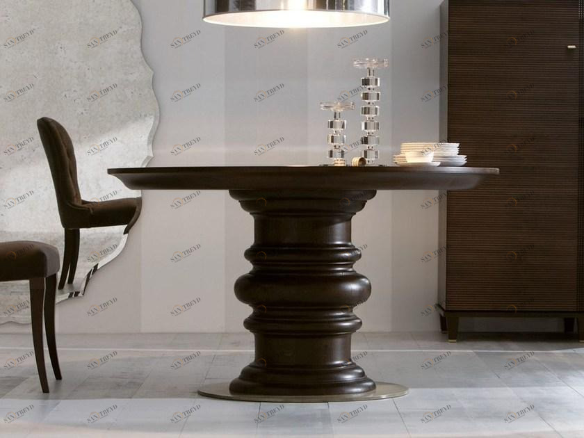 OPERA CONTEMPORARY Круглый обеденный стол из дерева sun-id-1384893