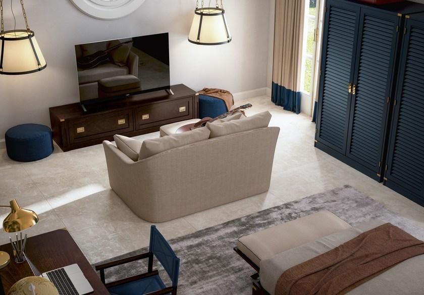 Caroti Мягкая скамья из ткани Via montenapoleone 2050  - Вид №2