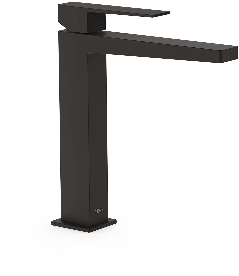 ТОНКИЙ высокий смеситель для умывальника с одной ручкой-20210303NM TRES