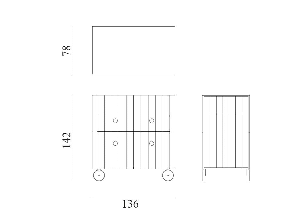 Мебель для кухни из красного дерева Exteta 10th ARCH-00002398 - Вид №2