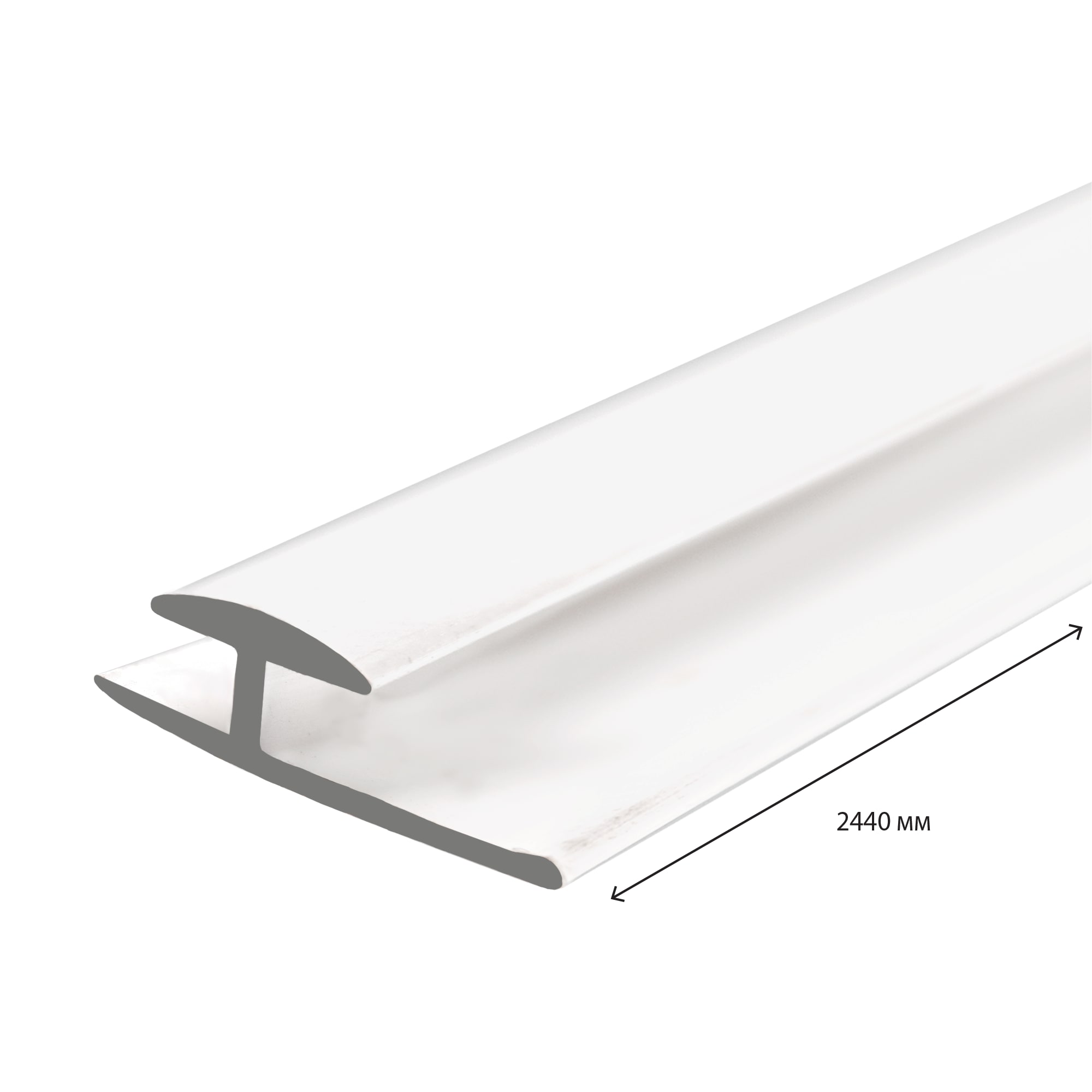 10151005 Профиль ПВХ соединительный 2440 мм, цвет белый Santreyd 