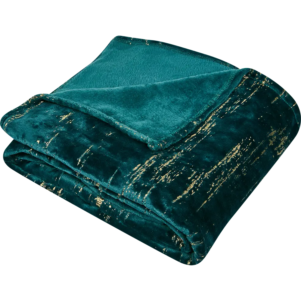 Плед Naima 150x200 см фланель цвет темно-зеленый 88674472 STLM-2031619 Ardenza Подиум
