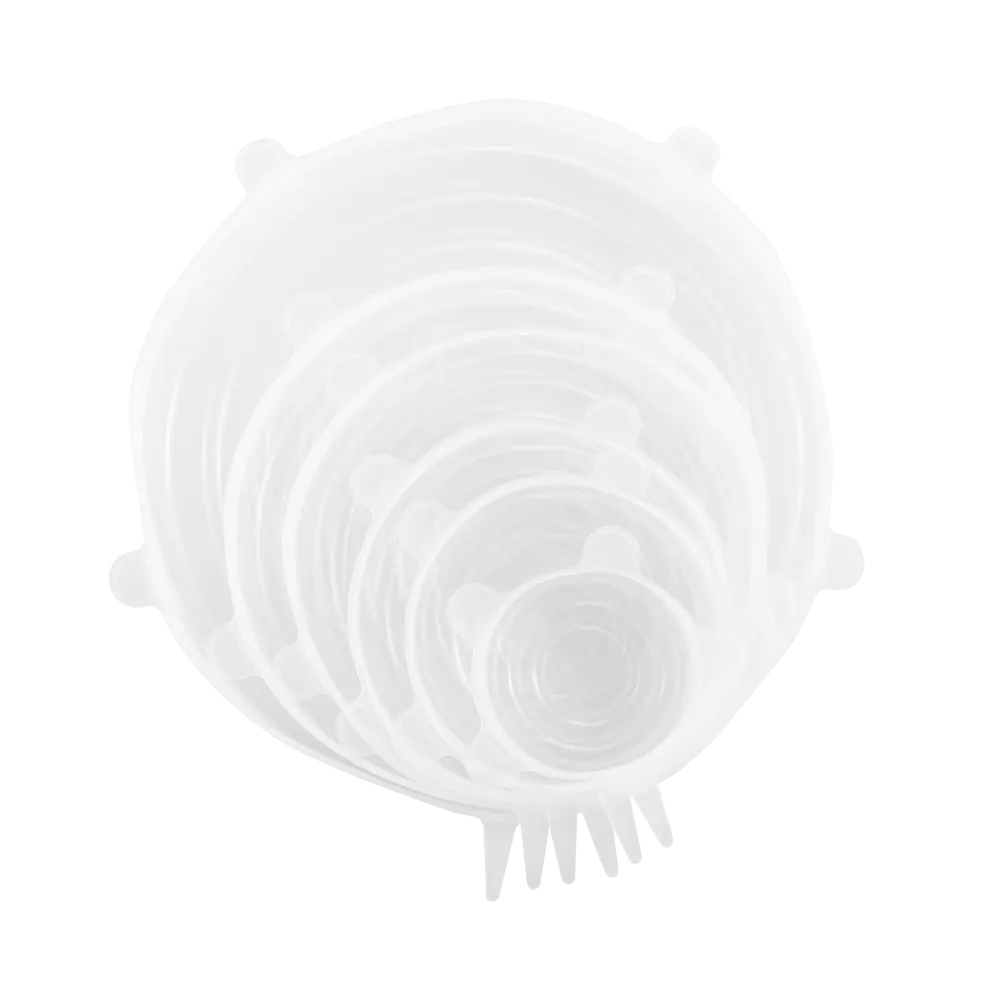 89262322 Набор многоразовых крышек Delinia силикон цвет прозрачный 6 шт STLM-0873072 