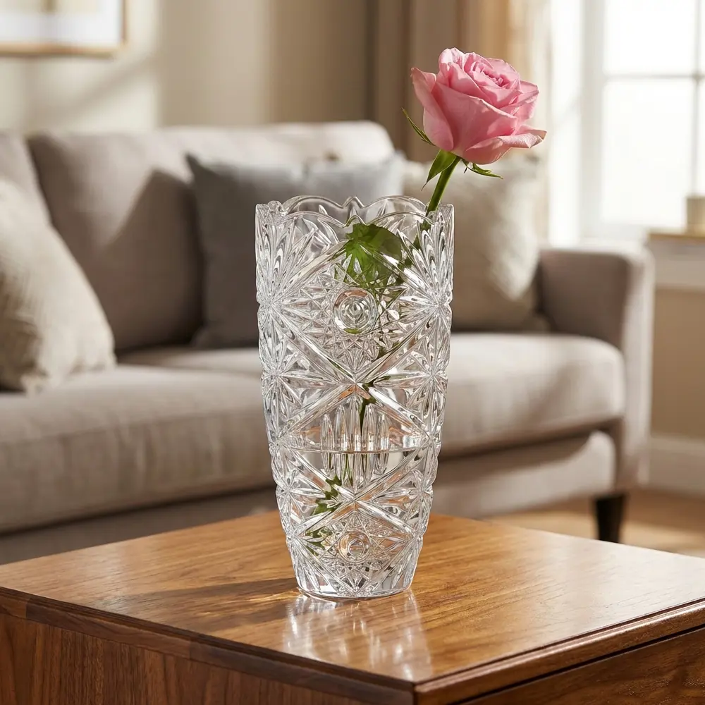 Ваза Bohemia Crystal Nova Old Pinwheel стекло цвет прозрачный 20 см STLM-2150557 - Вид №1