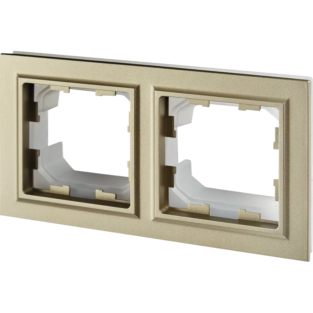 Рамка IEK Brite-2 для розеток и выключателей в элегантном цвете шампань 87761362 STLM-1106212 - Вид №2