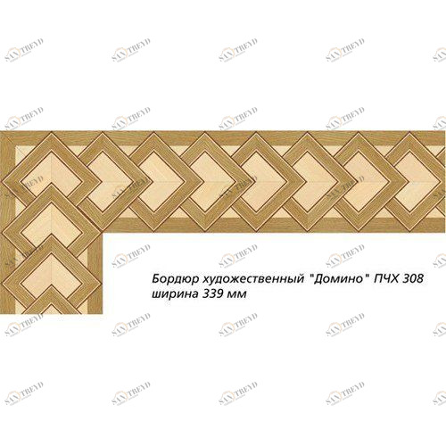 Художественный паркет Da Vinci Паркетный Бордюр 26-046 Орех Европейский (Грецкий) Селект (Гладкая) х мм 26011046