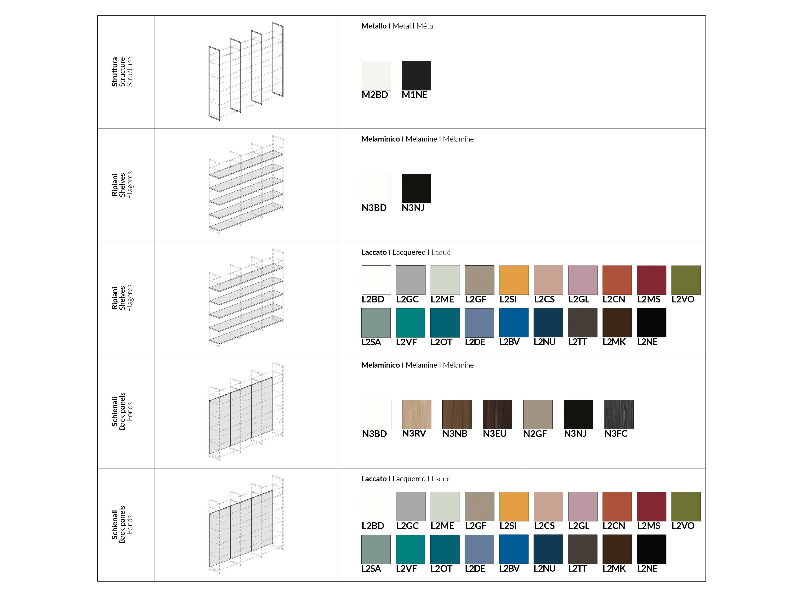 Модульный офисный книжный шкаф из дерева и металла About Office йога ARCH-00036222 - Вид №9