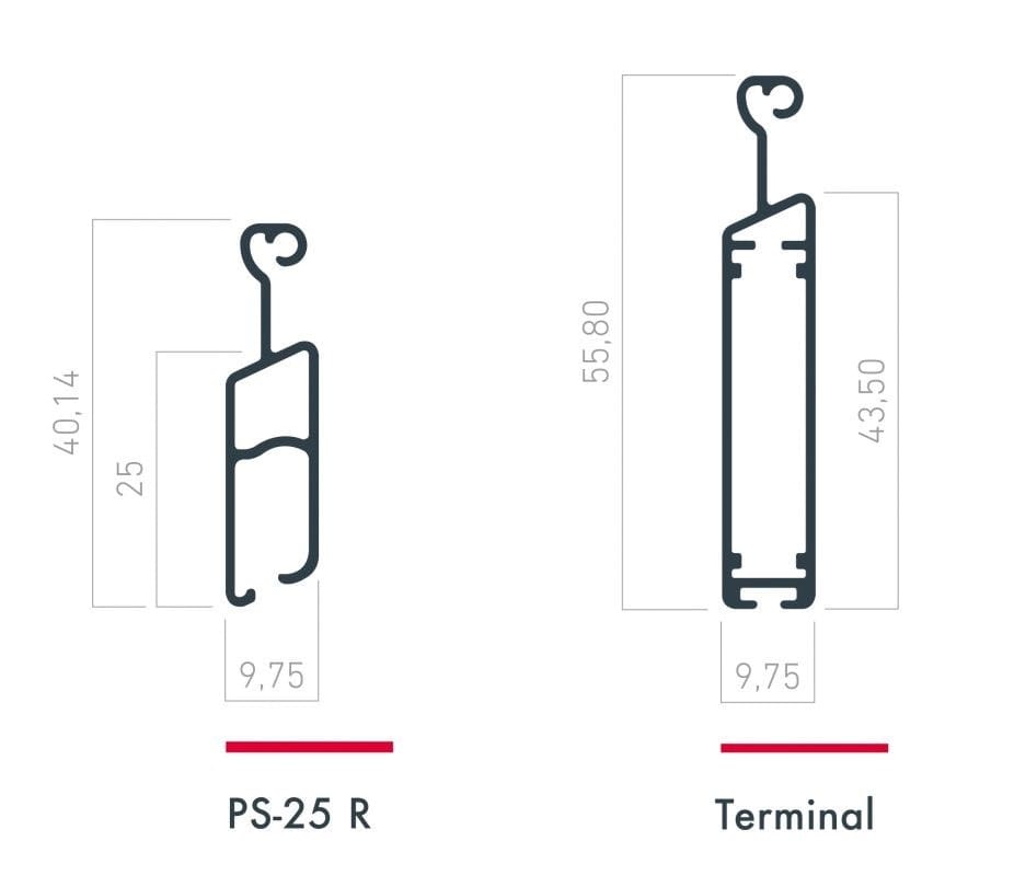 Алюминиевые рольставни Saxun PS-25 R ARCH-00044803 - Вид №2