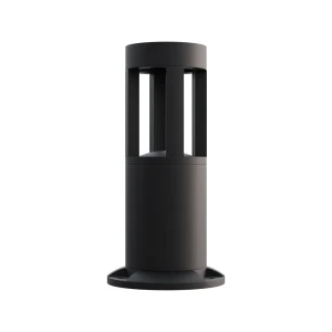 Столб уличный светодиодный Apeyron 30 см теплый белый свет 700 лм цвет черный