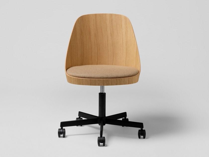 ENEA Офисный стул из дуба с 5-ю спицами и встроенной подушкой Kaiak sun-id-1403958 - Вид №1