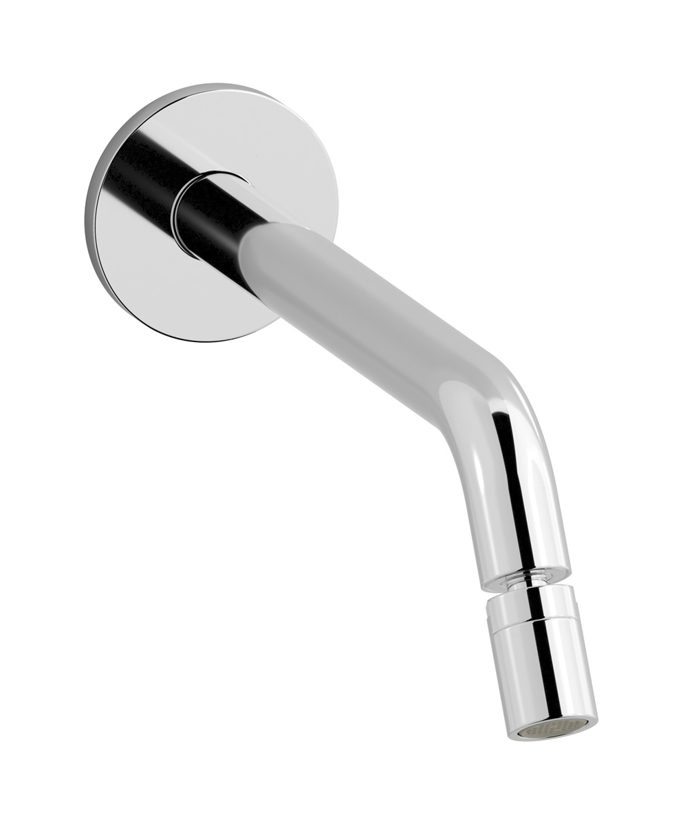 Настенный излив для биде в комплекте в донным клапаном. WE ARE IB rx317cc Chrome Reflex