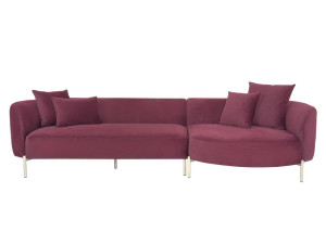 Модульный тканевый диван с полуостровом