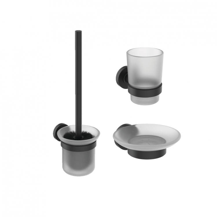 A9245XG Набор аксессуаров , состоящий из туалетной щетки с держателем A9119XG, стакана с держателем A9120XG и мыльницы A9122XG Ideal Standard IOM