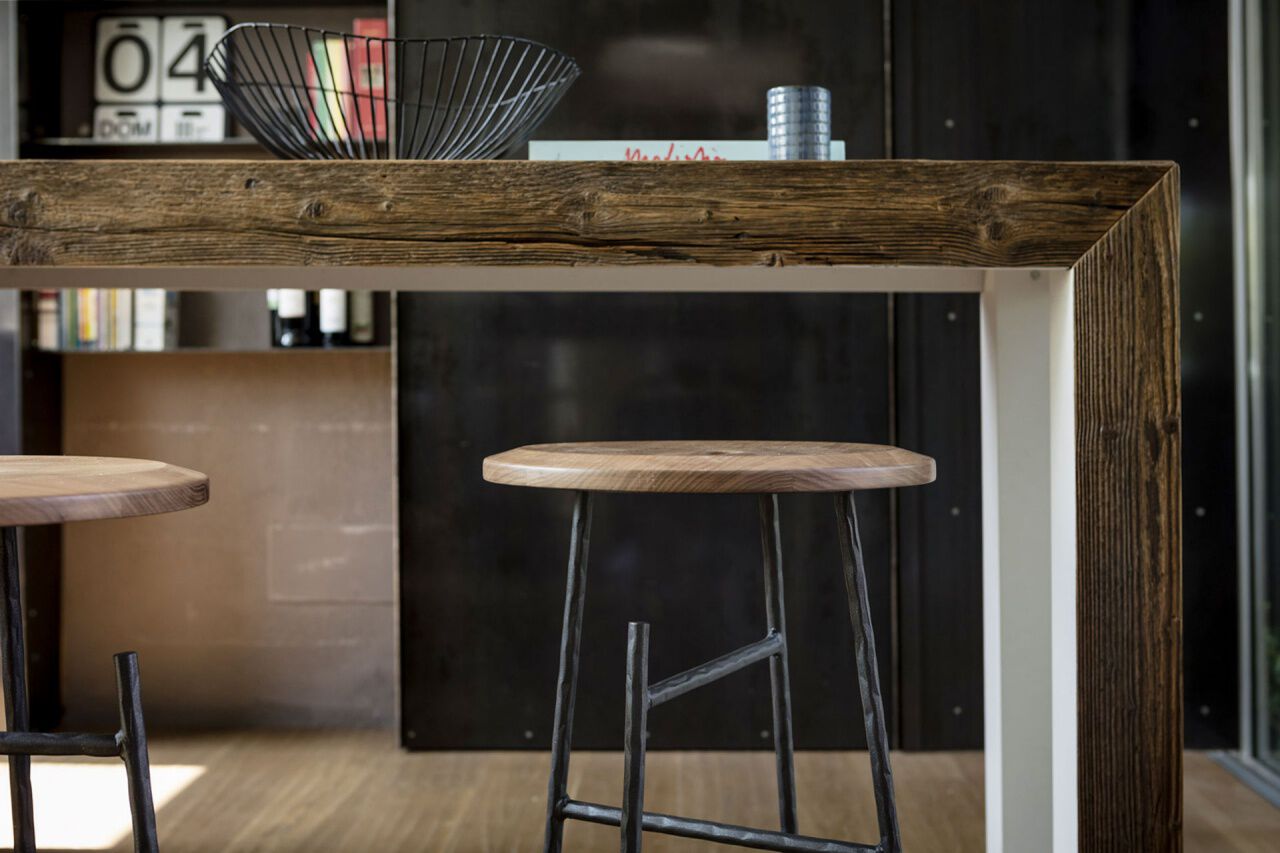 Стул грецкого ореха с подставкой для ног Mogg SBAGLIATO ARCH-00021288 - Вид №2