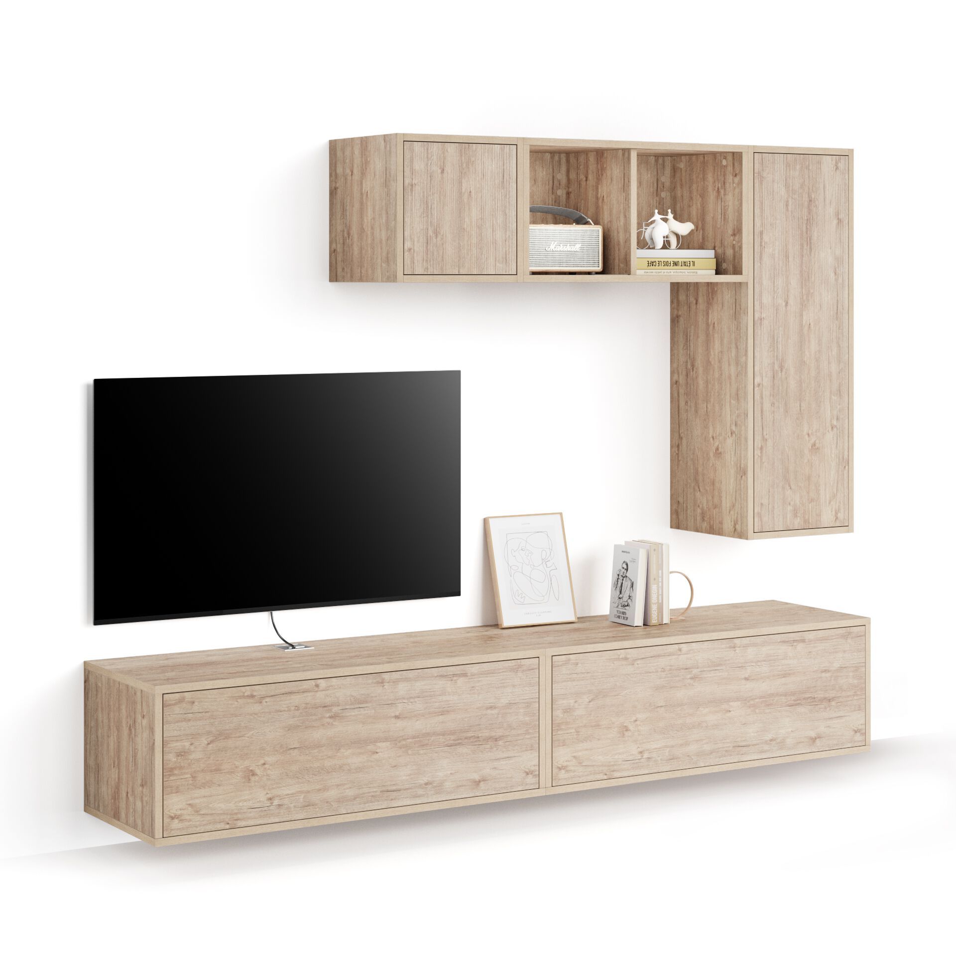 Модульная оборудованная стена установленная стеной в меламинированном Mobili Fiver IACOPO ARCH-00070420 - Вид №124