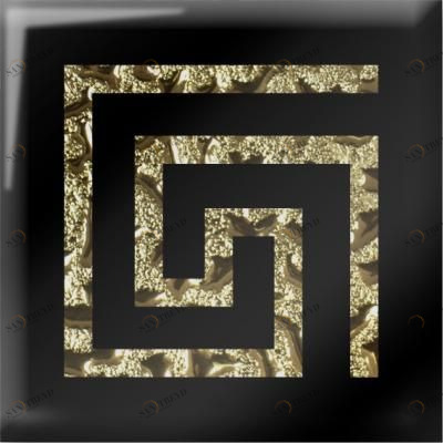 Напольная вставка Персей золото 4,8х4,8 Роскошная мозаика sun-id-329535