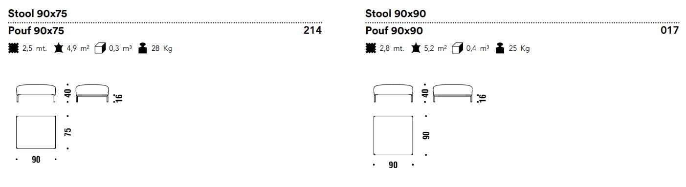 Тканевая мягкая подставка для ног MOROSO Gentry ARCH-00109635 - Вид №2