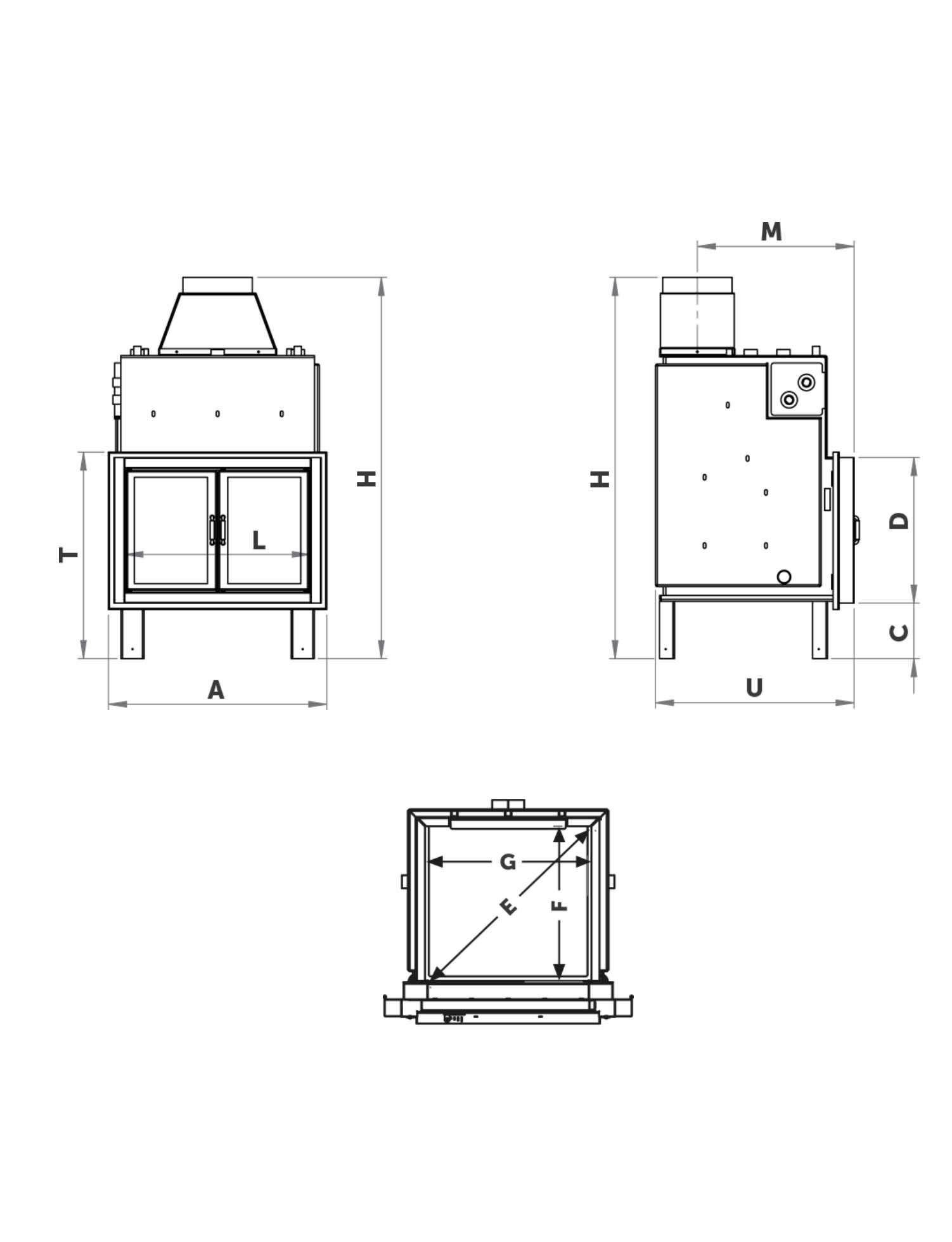 Дровяной камин CTM BASIC ECO ANTINE ARCH-00011607 - Вид №1