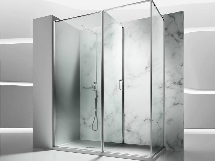 VISMARAVETRO Угловая душевая кабина из закаленного стекла In-out sun-id-1411005 - Вид №1