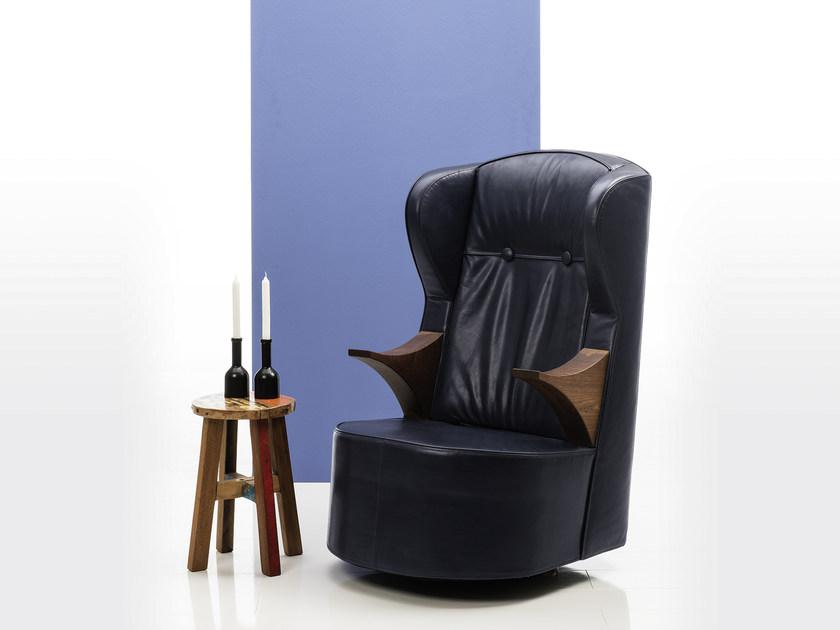 brühl Поворотное кожаное кресло с подлокотниками с высокой спинкой Poem sun-id-1469199 - Вид №2