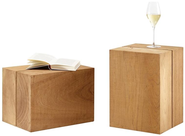 solpuri Табурет / журнальный столик из тика Blocc sun-id-1483637 - Вид №2