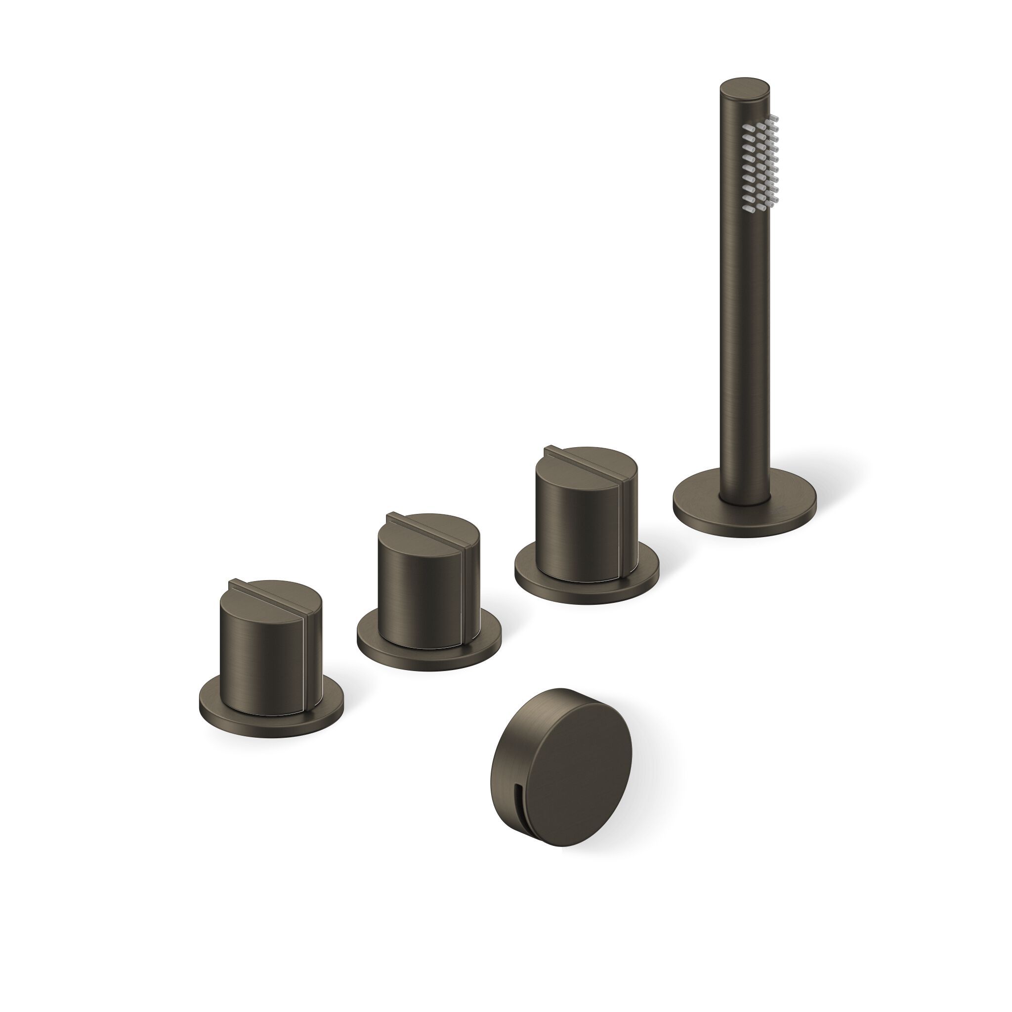 Утопленный набор для ванны с 4 отверстиями и ручным душем Varied Forms Macaron ARCH-00150419 - Вид №3