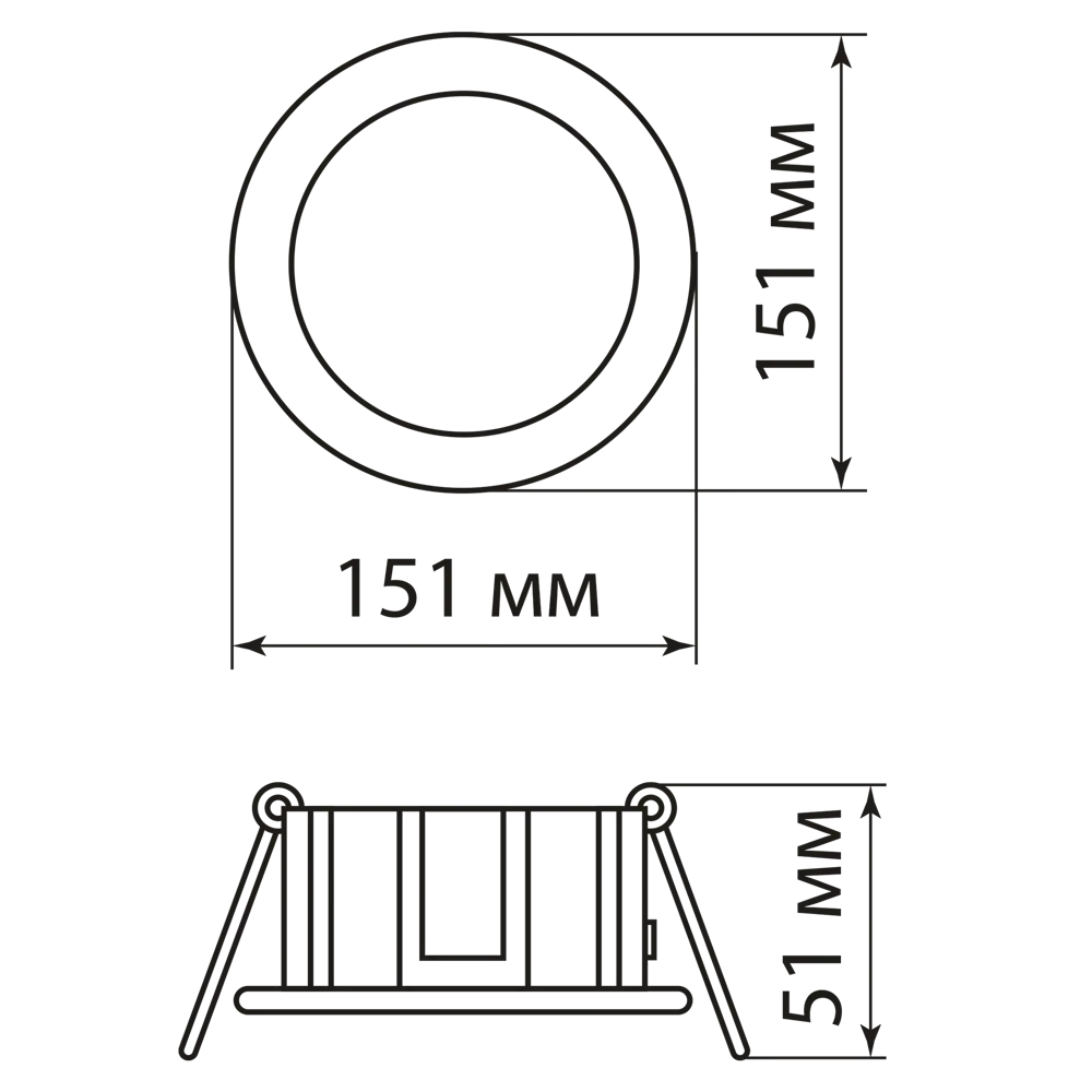 Встраиваемый светильник TDM Electric GX70 8 м2, цвет золото 83513271 STLM-2080902  - Вид №8