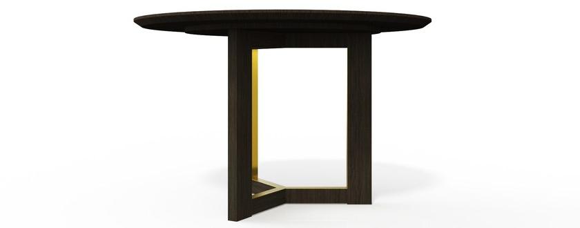 HMD INTERIORS Круглый обеденный стол из дерева Tri sun-id-1383893 - Вид №2