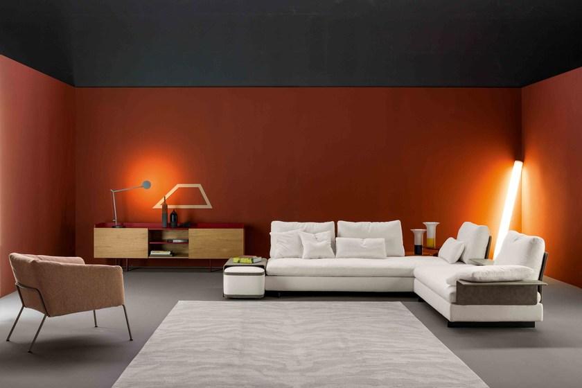 Bonaldo Мягкий угловой диван со съемным чехлом из ткани sun-id-1410592 - Вид №1