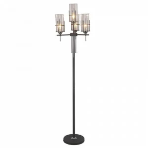 Торшер на 4 лампы 159х42 см черный "Мирра" 33063.03.13.04 LUMIEN HALL ФОНАРЬ 00-3889377 Прозрачный;черный