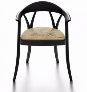 DE PADOVA Стул из массива дерева с веревочным сиденьем