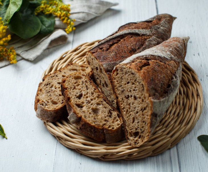 7070 Багет с семенами льна Вкусляндия 