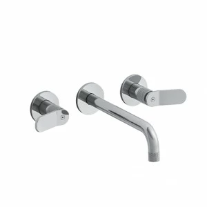 CRIES243 Смеситель для раковины LARGE, настенный, внешние части для CRICS233 (боковые органы управления) - CRICS234 (правая сторона) со сливом Up & Down 1 ”1/4 Cristina Rubinetterie