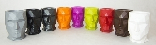 070279 Кашпо матовое стальное 42см Vondom Adan