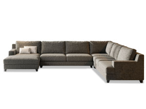 Секционный диван из кожи или ткани