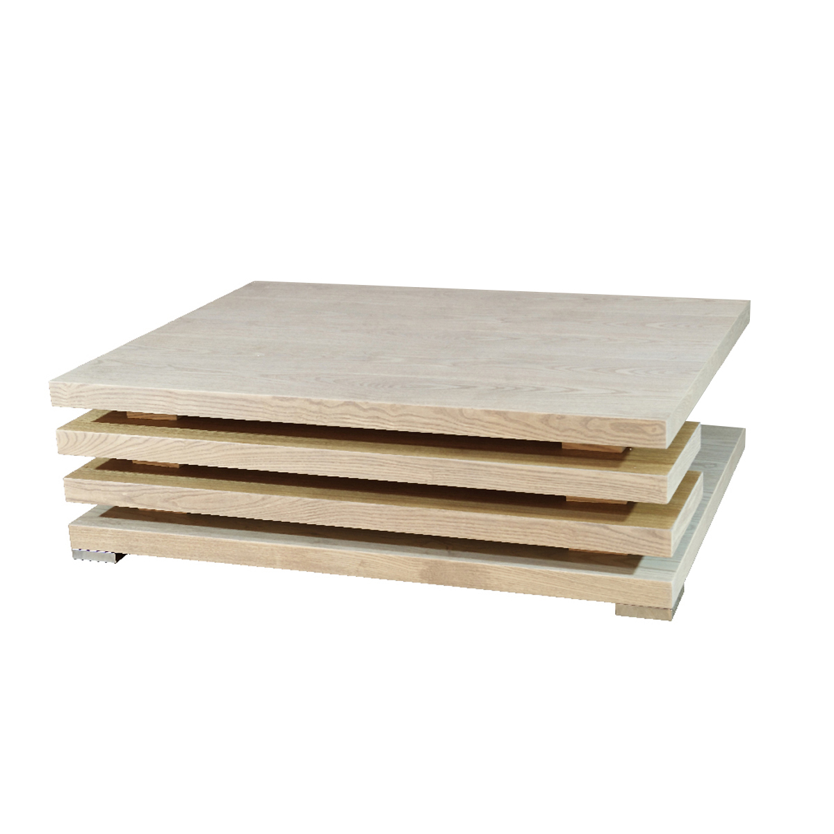 Журнальный столик прямоугольный деревянный с полкой Milano Brown PUSHA PUSHA 062896 Бежевый  - Вид №2