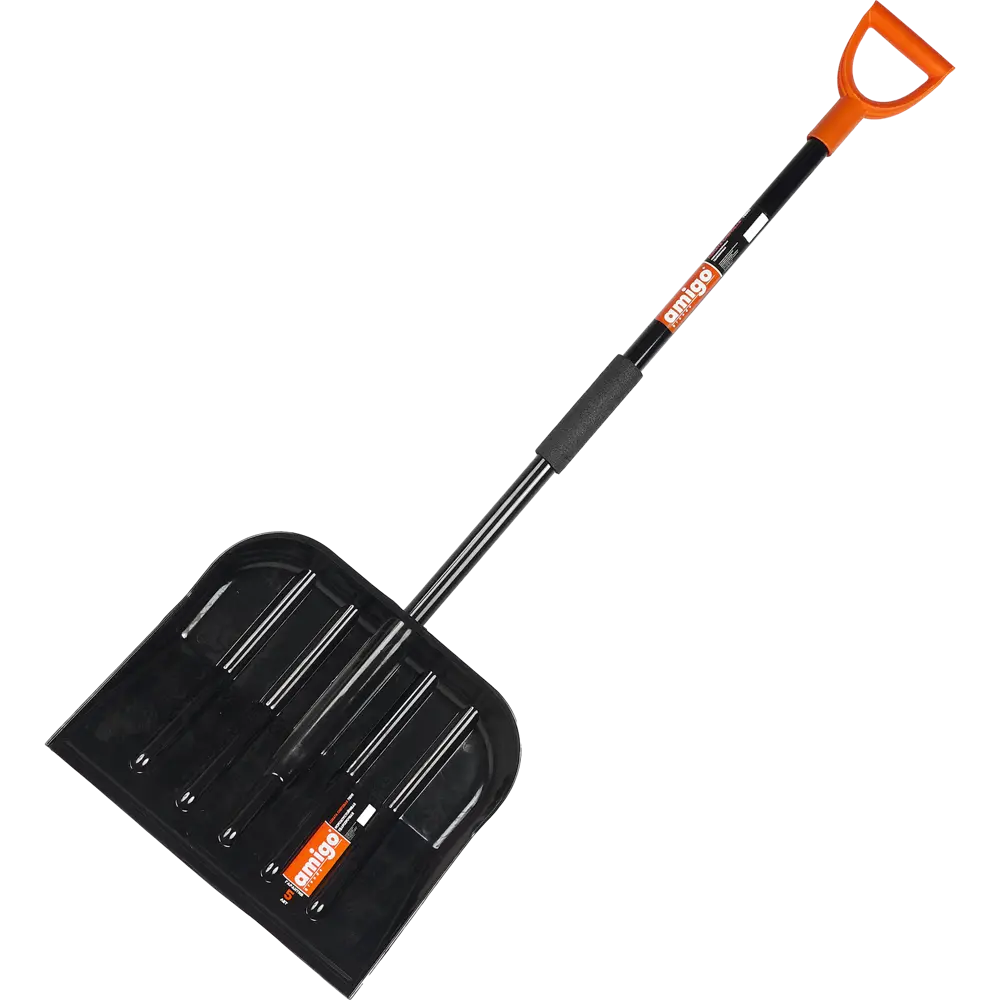 Снеговая лопата Amigo с алюминиевым черенком 46x150 см 83671394 STLM-0043286