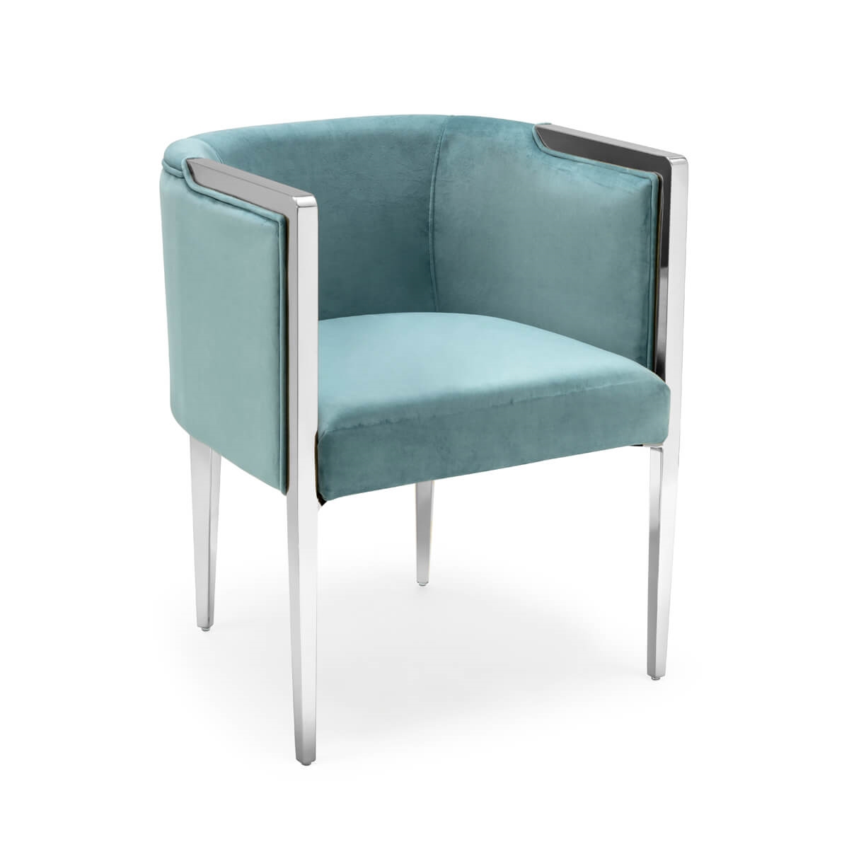 700417-81 ABHIKA СТУЛ GARDA ROUND LT.BLUE  - Вид №1