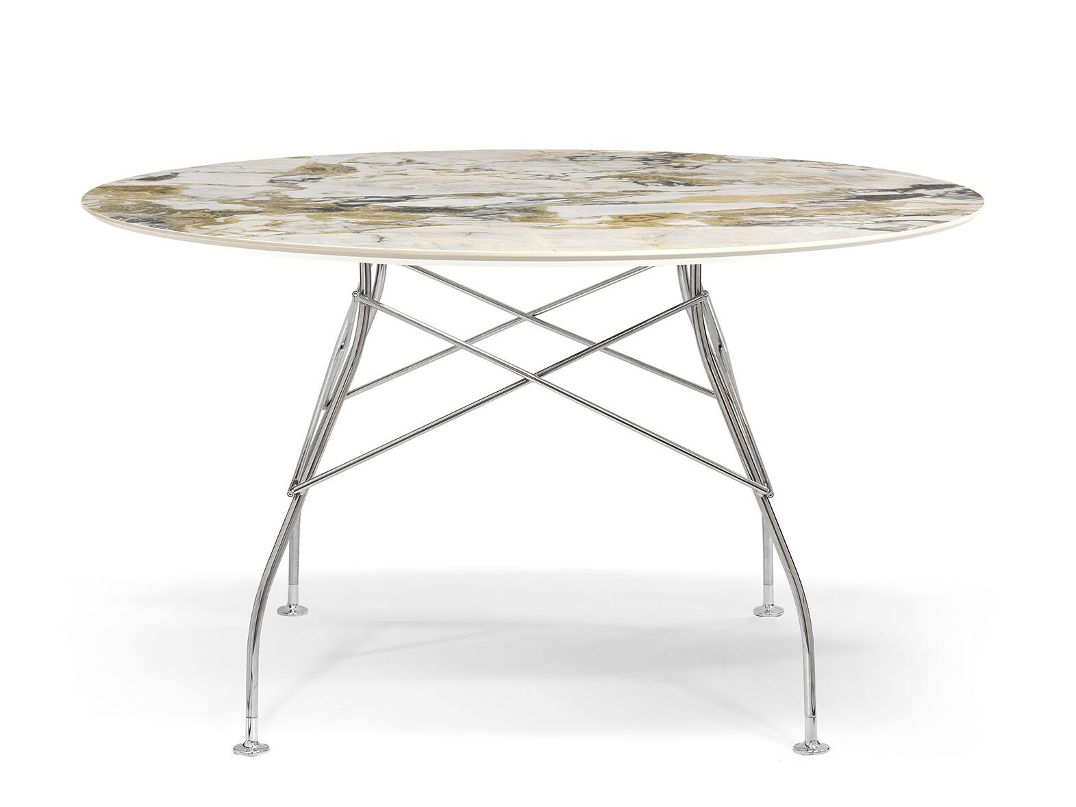 Круглый обеденный стол из керамогранита Kartell GLOSSY ARCH-00051866 - Вид №30